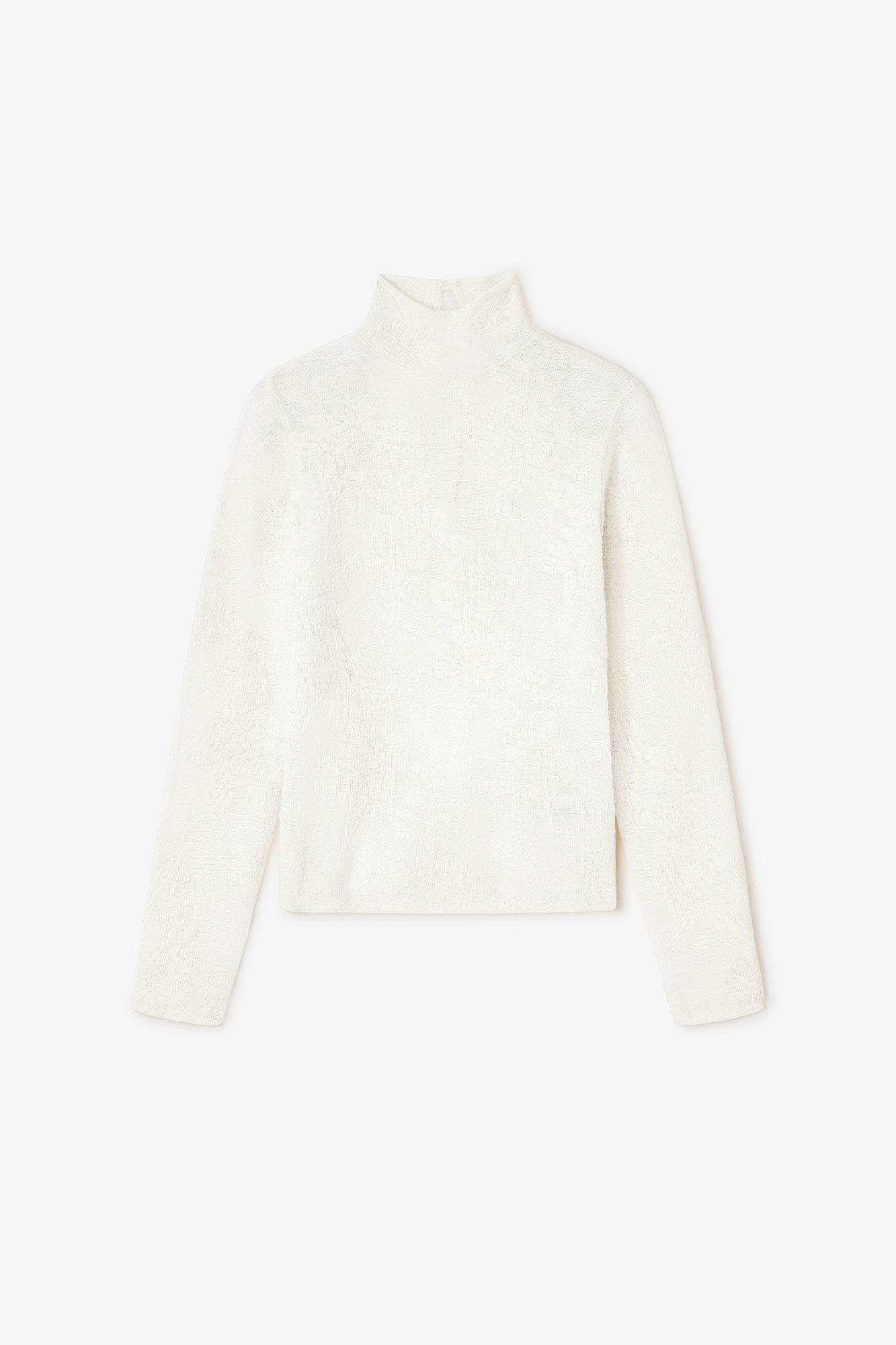 Ivory Sheer Turleneck Product Image