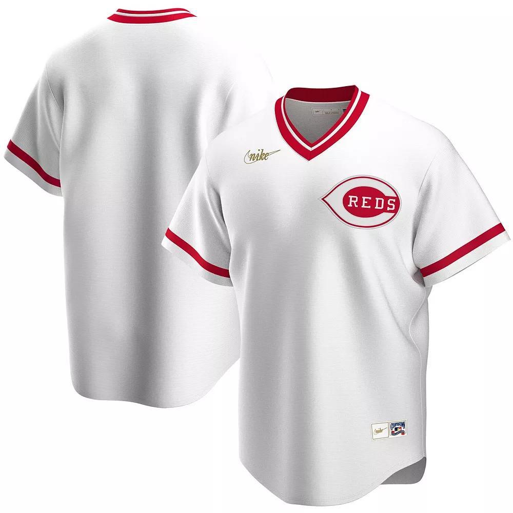 Mens Nike White Cincinnati Reds Home Cooperstown Collection Team Jersey Product Image
