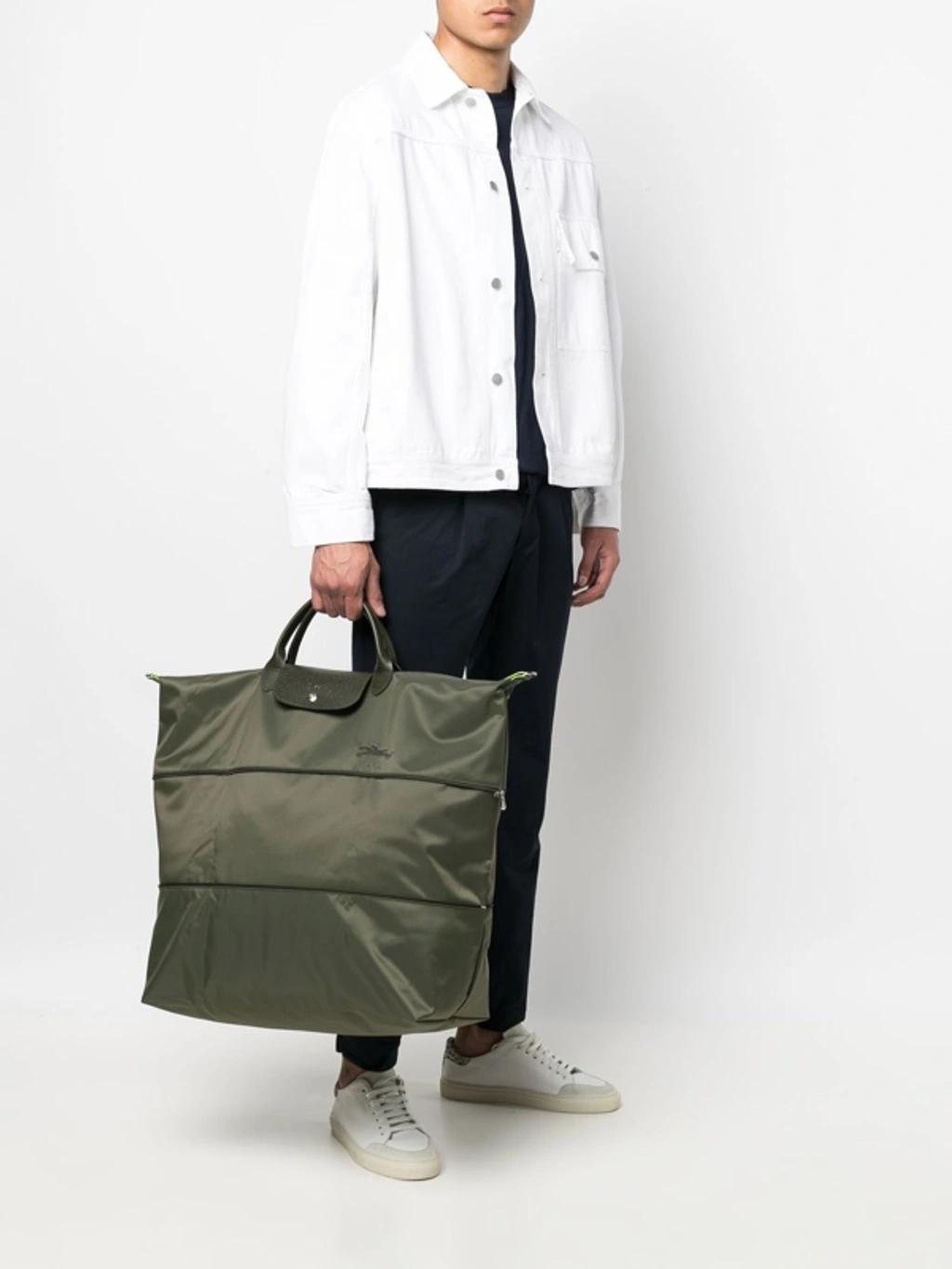 LONGCHAMP Le Pliage Green Expandable Holdall Product Image