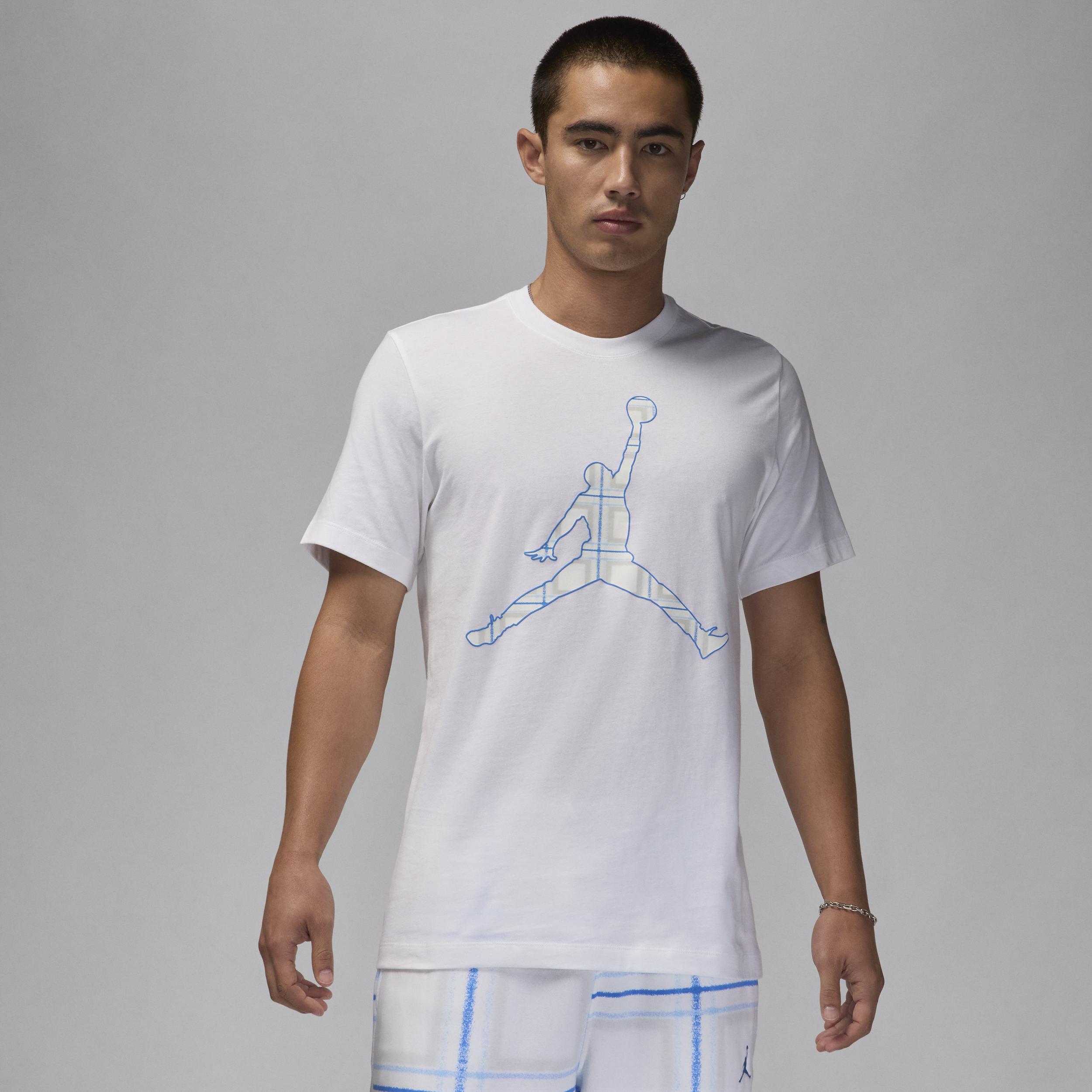 Jordan Mens Jordan Flight Essential Holiday Jumpman Crew - Mens White/White Product Image