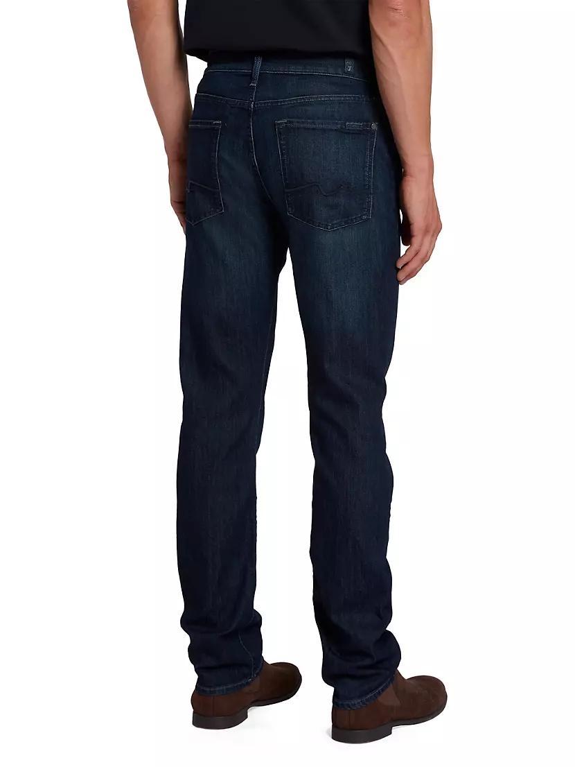 Mens Cotton-Blend Straight-Leg Jeans Product Image