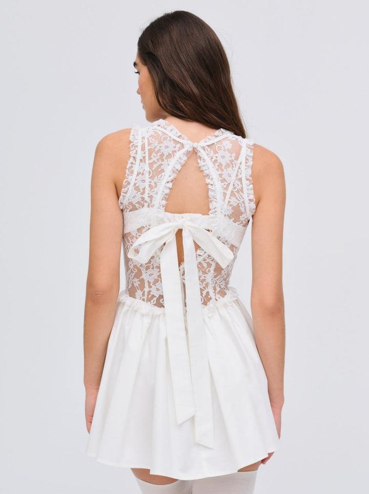 Camdyn Mini Dress — White Product Image