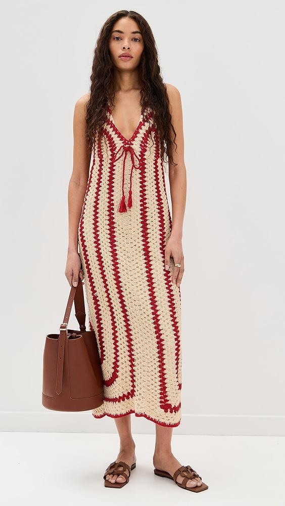 Saylor Georgie Crochet Midi Dress | Shopbop Product Image