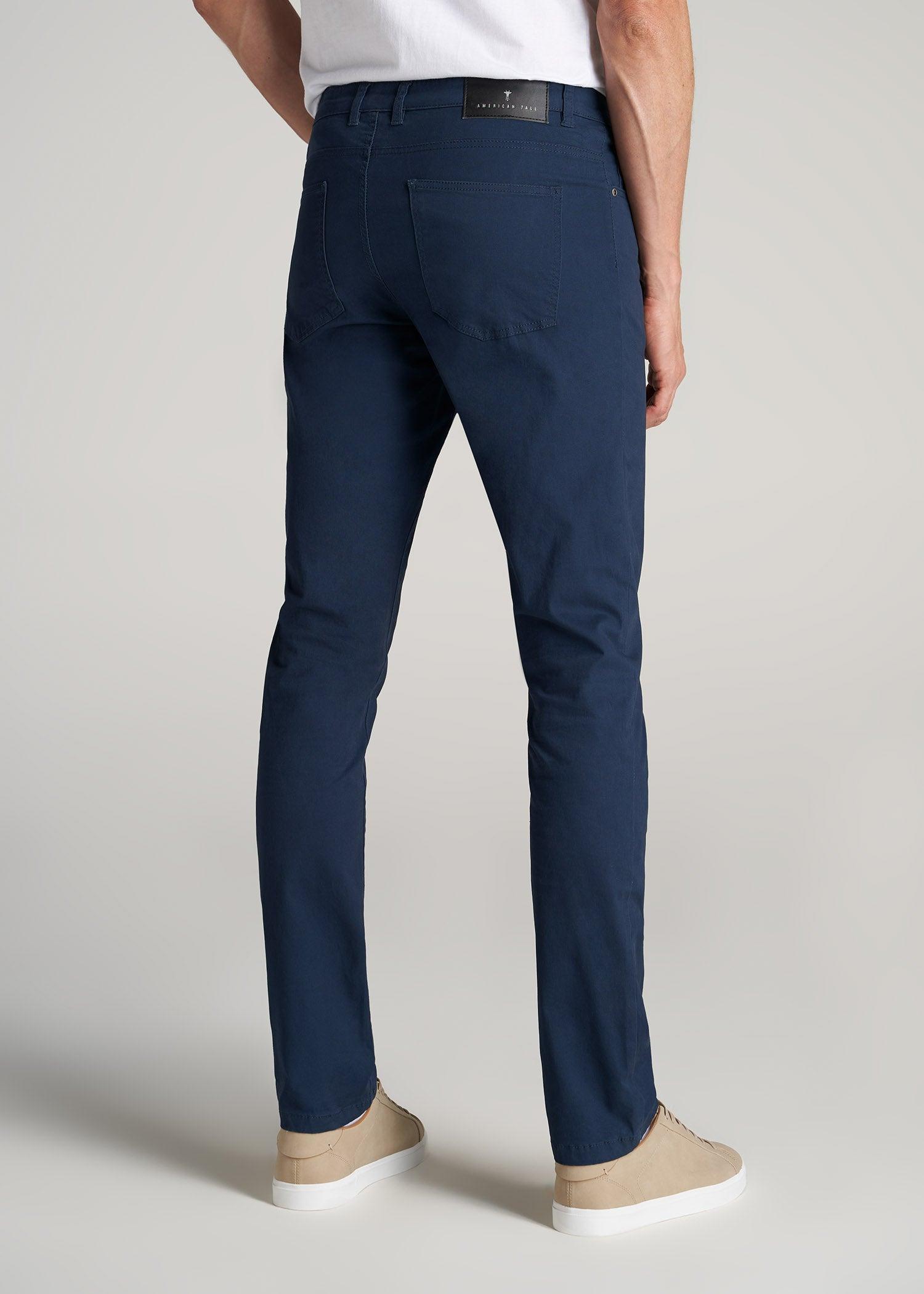 Carman TAPERED Fit Five Pocket Pants for Tall Men in Soft Beige Product Image
