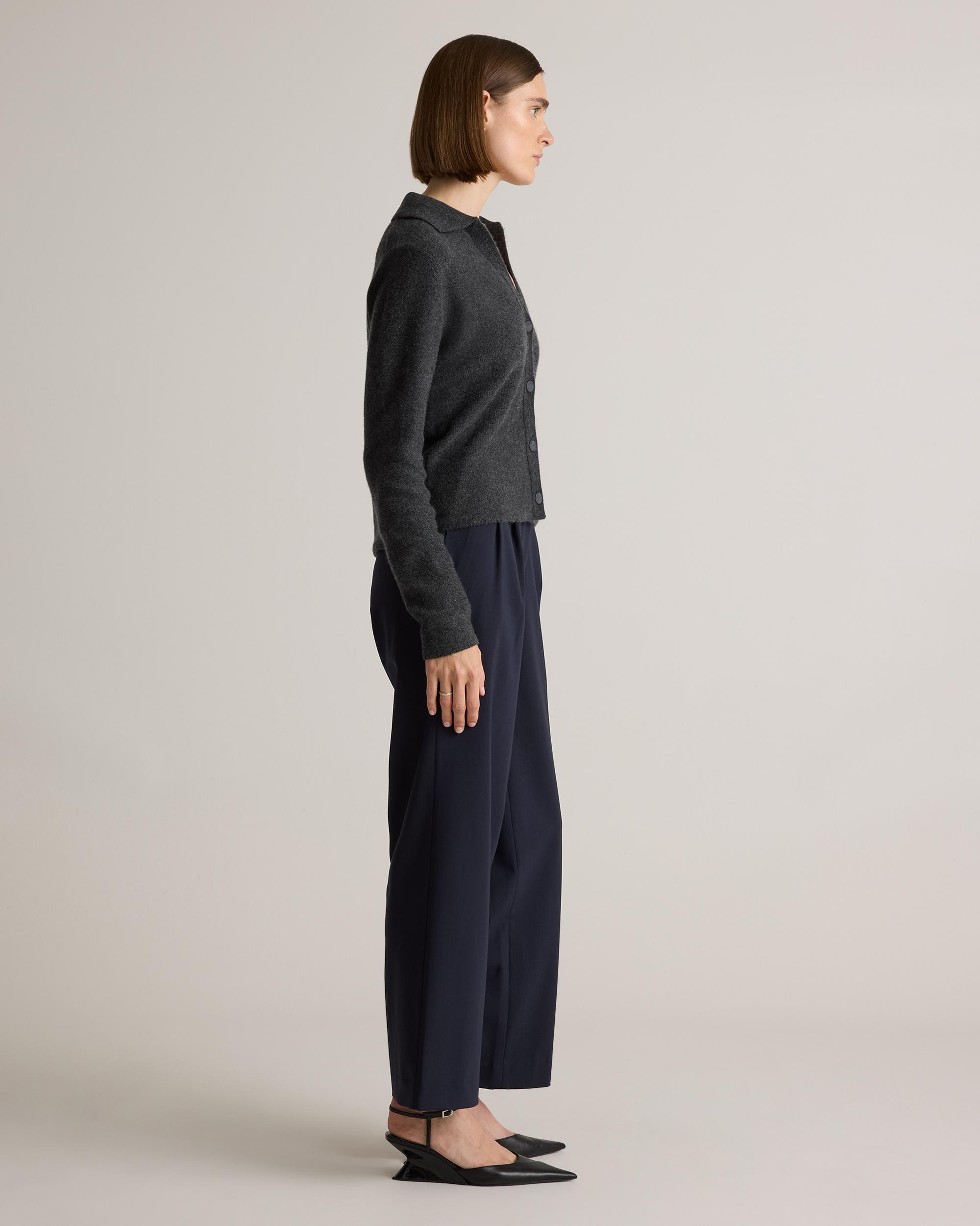 Quince | Women's Mongolian Cashmere Collared Cardigan Sweater Size XS Product Image