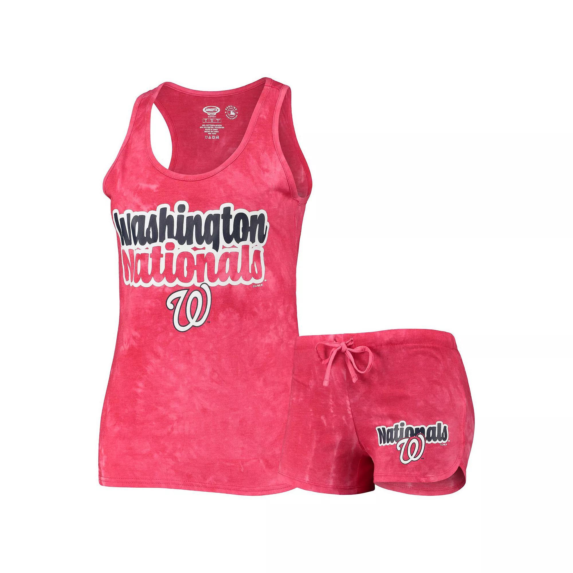 Women's Concepts Sport Red Washington Nationals Billboard Racerback Tank Top & Shorts Set, Size: XL Product Image