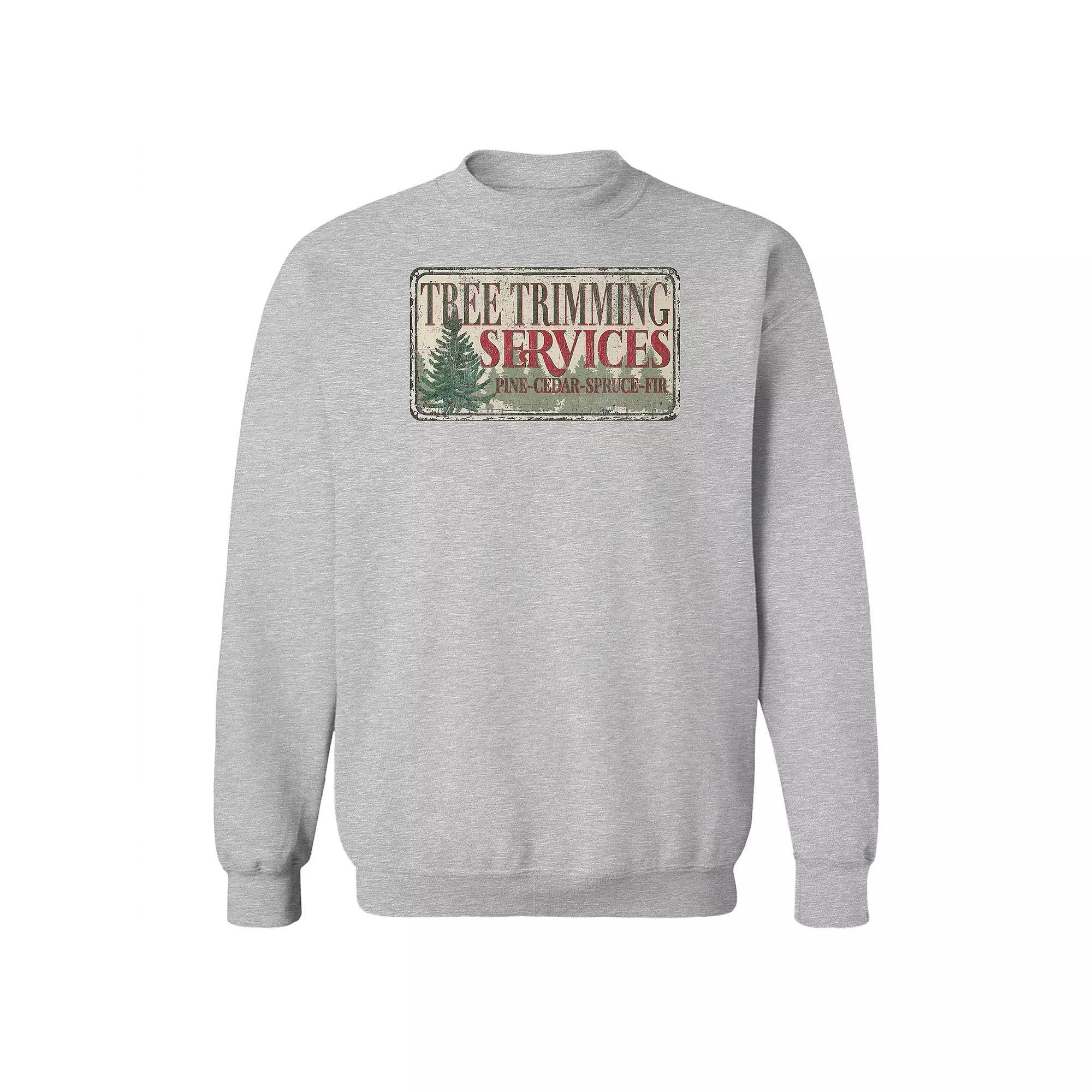 Men's Tree Trimming Service Fleece Sweatshirt, Women's, Size: XXL, Sport Gray Product Image
