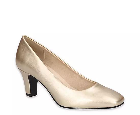 Easy Street Poet Women's Square Toe Pumps, Size: 6.5, Gold Product Image