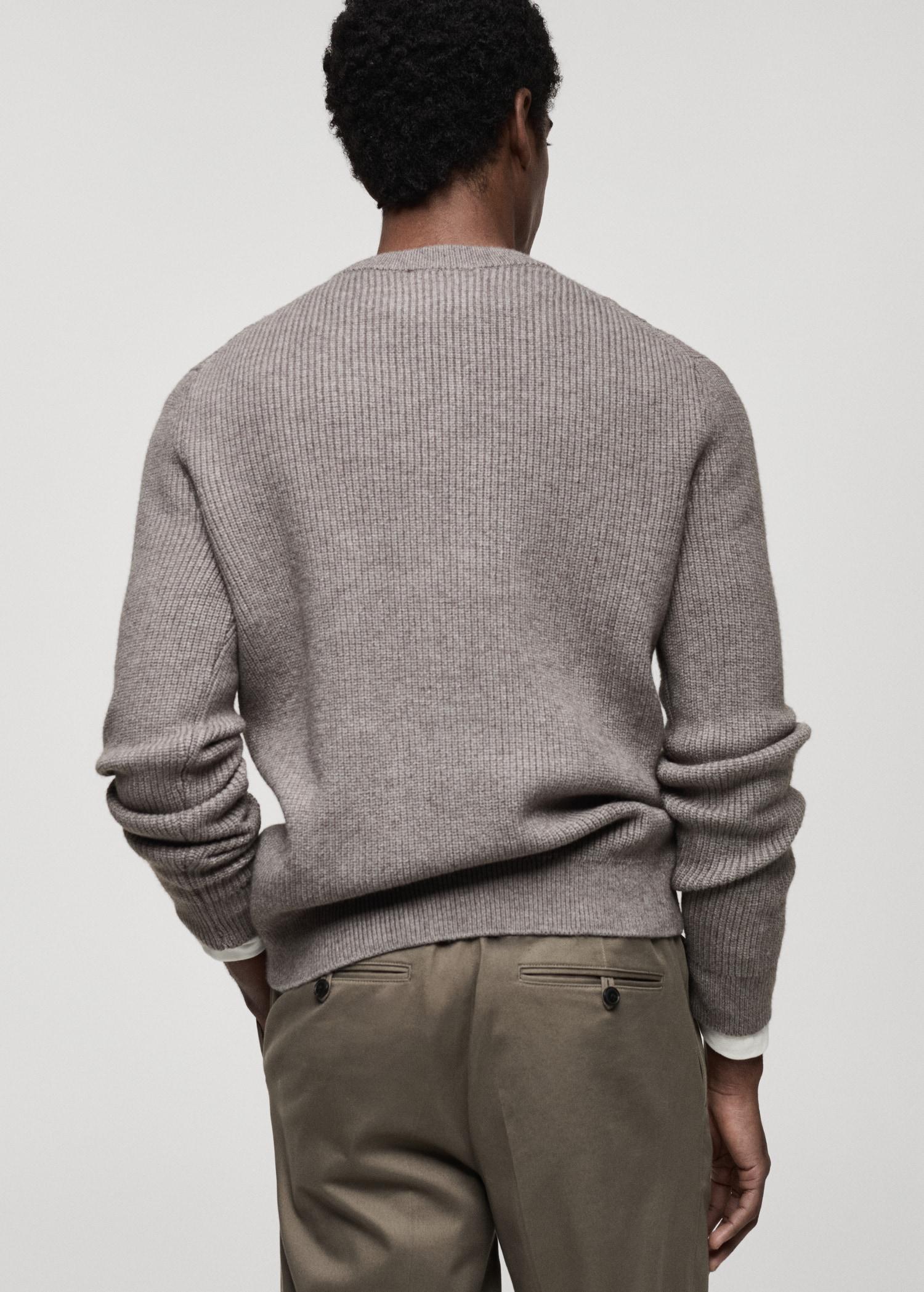 Combined knitted sweater - Men | MANGO USA Product Image
