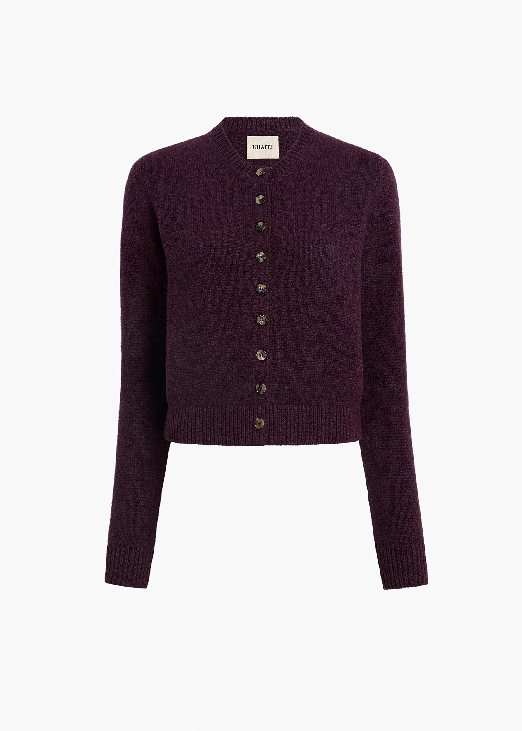 Everheart Cardigan in Plum Product Image