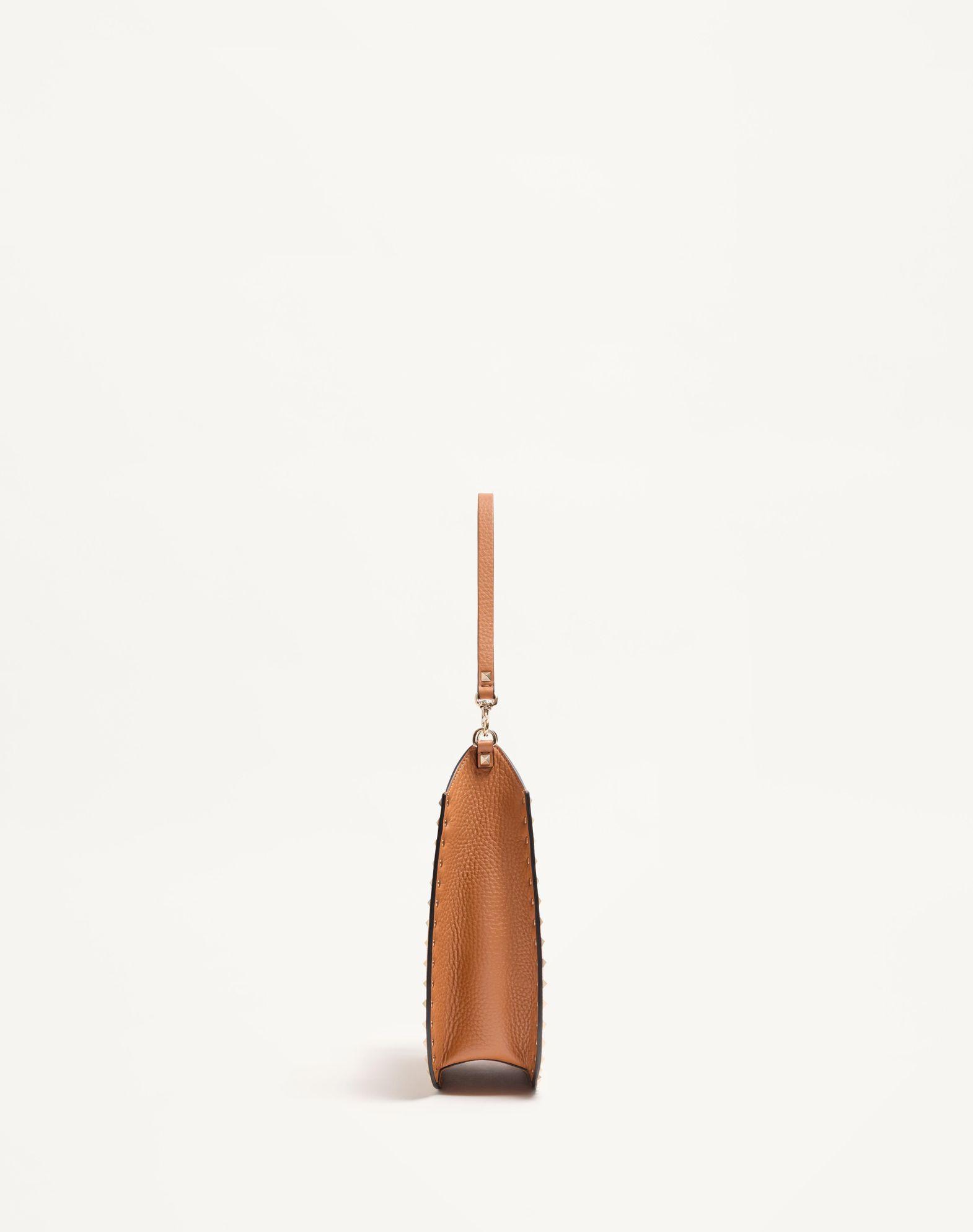 Rockstud Grainy Calfskin Hobo Bag Product Image