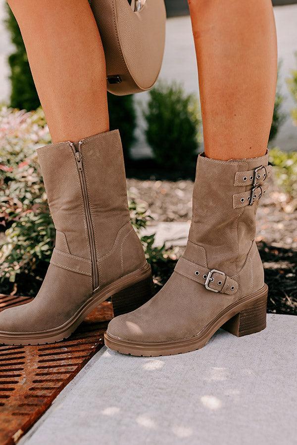 The Valeria Faux Suede Boot Product Image