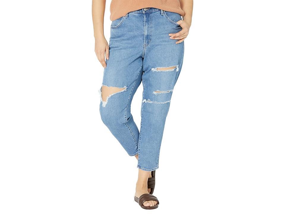 Levi's(r) Womens High-Waisted Mom Jeans (Medium Indigo Worn In) Women's Jeans Product Image