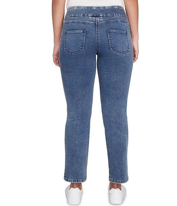 Ruby Rd. Petite Size Stretch Pull-On Slim Ankle Jeans Product Image