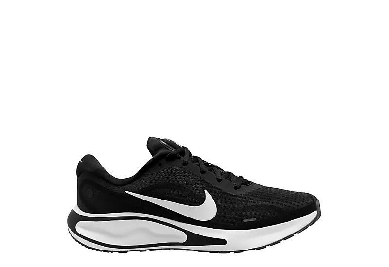 Nike Journey Run Men's Road Running Shoes, Size: 14, Black White Product Image