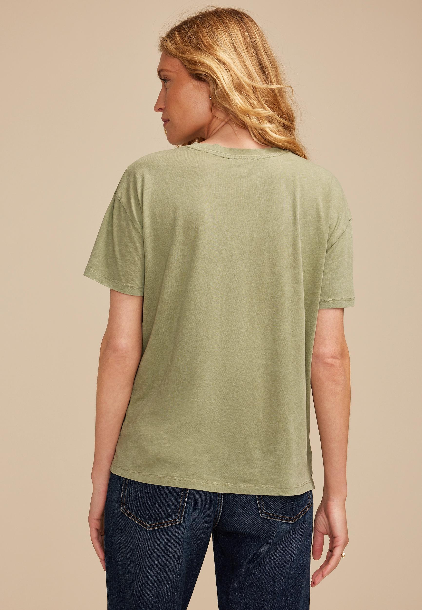 Scattered Floral Relaxed Fit Graphic Tee Product Image
