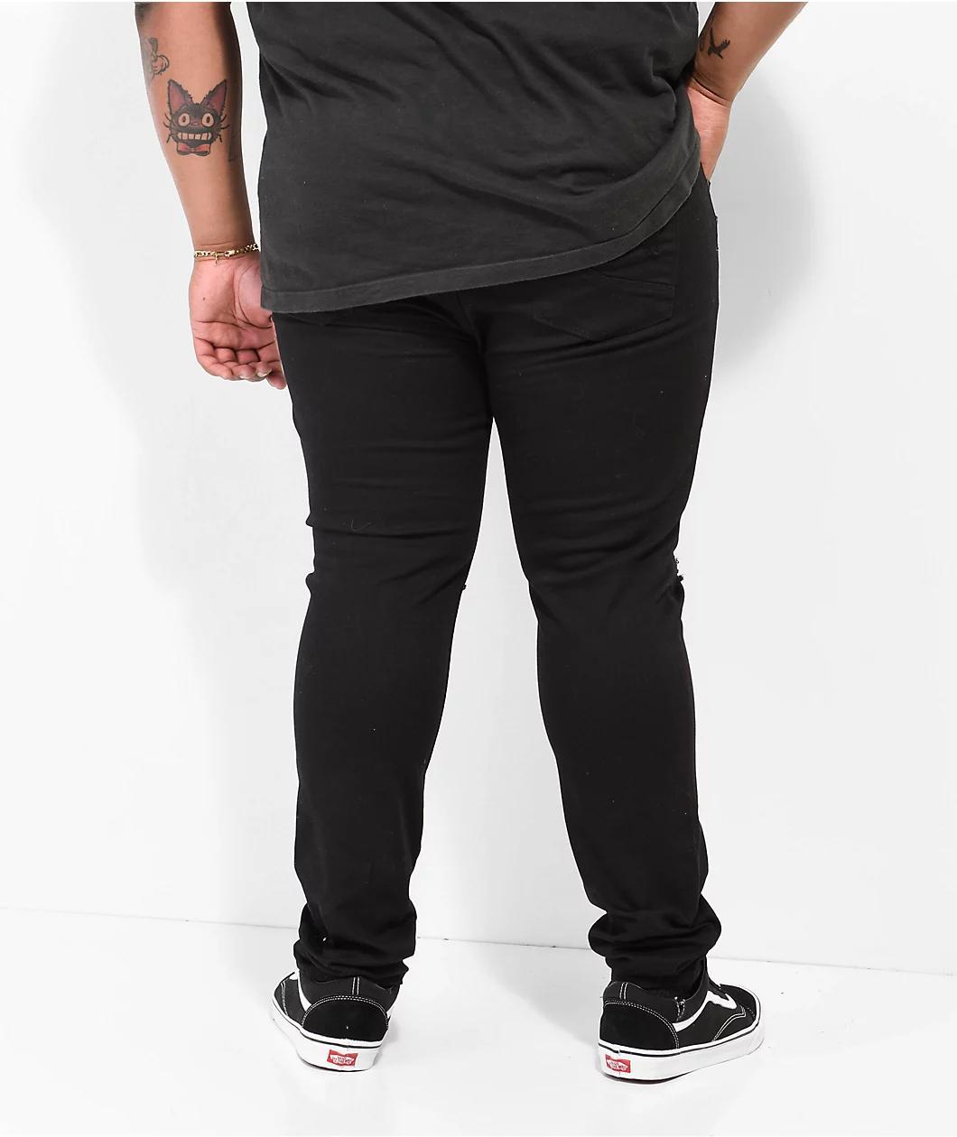 Empyre Verge Tapered Black Skinny Jeans Product Image