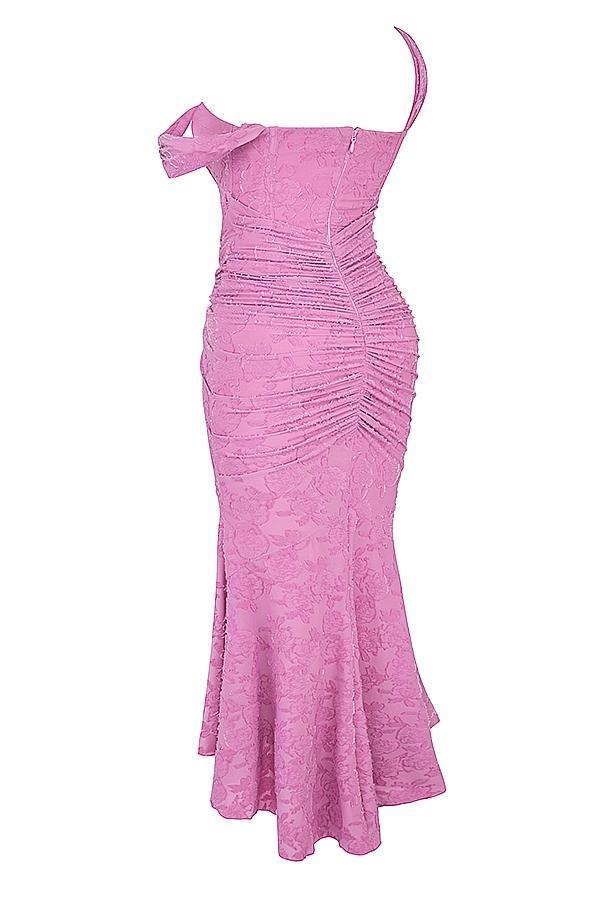 Cesca Rose Pink Floral Maxi Dress Product Image