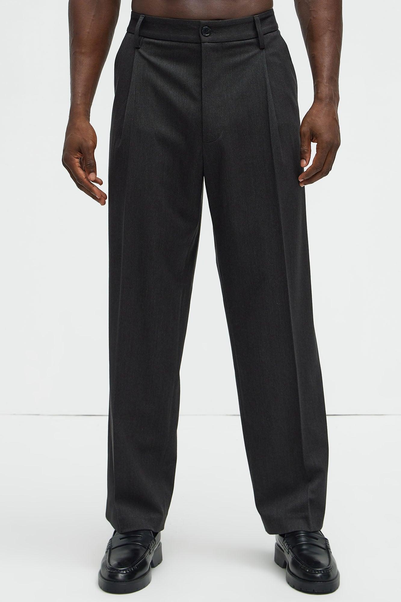 Liam Relaxed Tapered Trousers - Black Product Image
