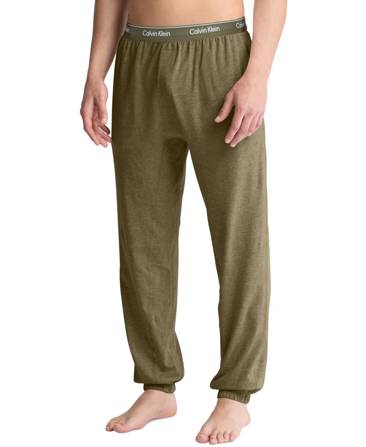 Calvin Klein Men's Icon Cotton Stretch Sleep Joggers - Green - M Product Image