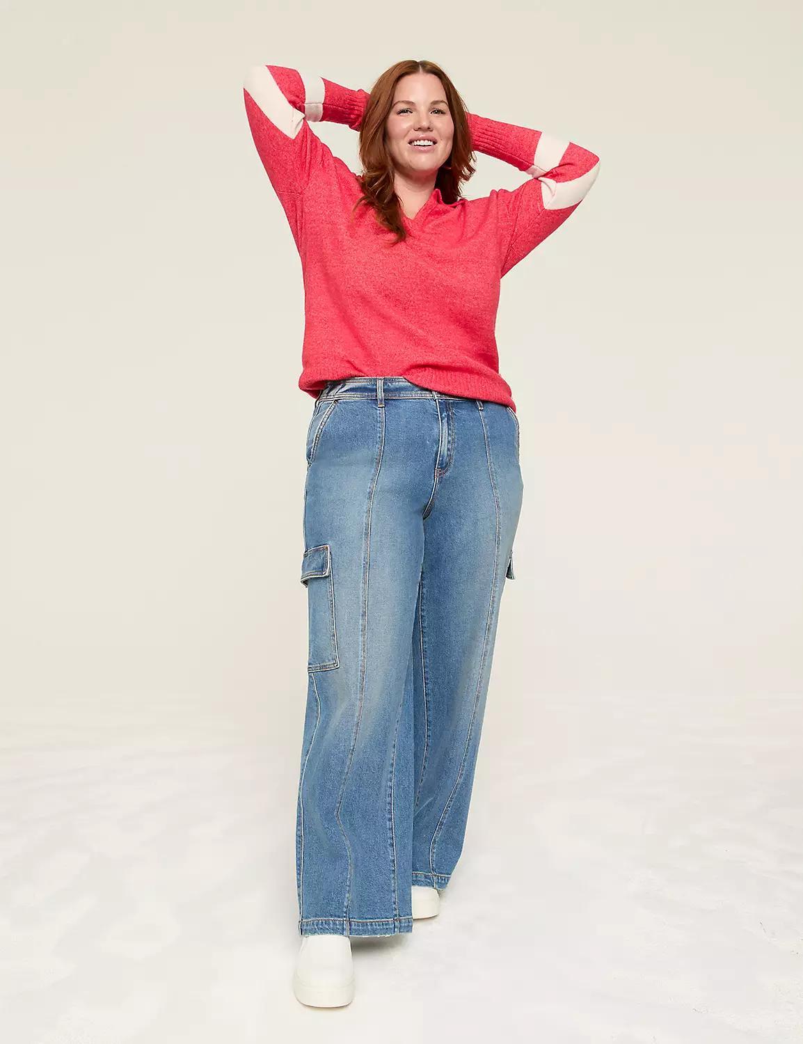 Wide Leg Cargo Jean Product Image