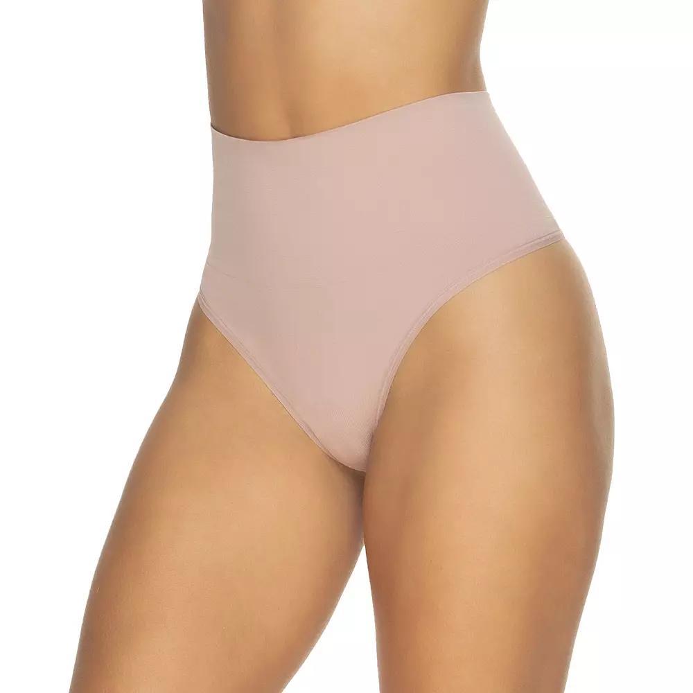Womens Jezebel Fusion Waist Shaping Thong Panty 4198P1 Pink Rtn Product Image