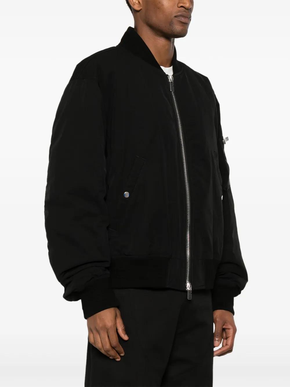 zip-up bomber jacket Product Image