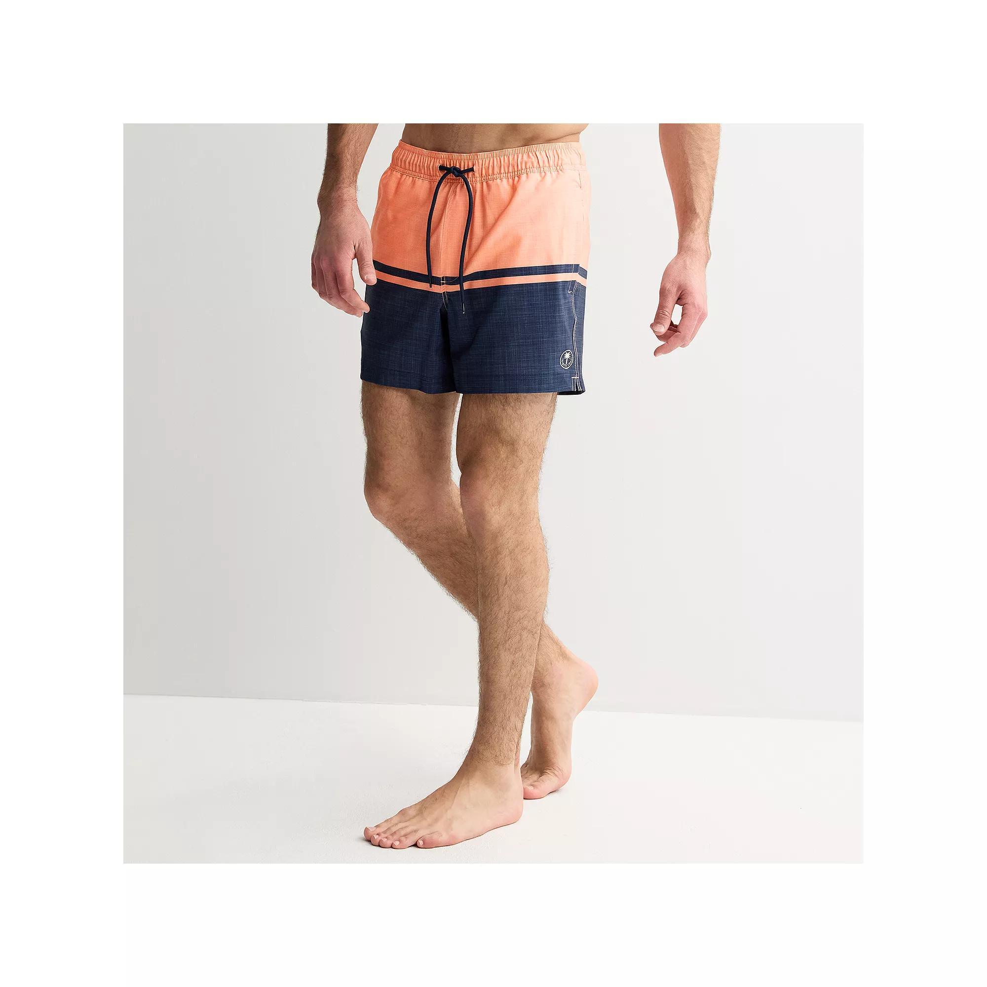 Men's Trinity Coast 5" Colorblock Swim Trunks, Size: XS 5 IN, Pink Product Image