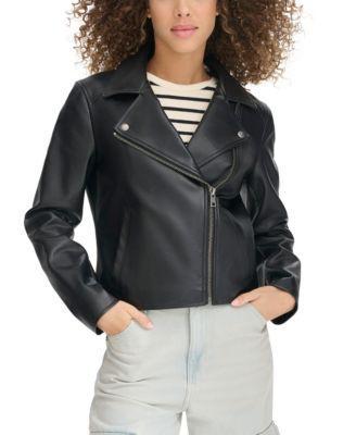 Levis Womens Leather Moto Jacket Product Image