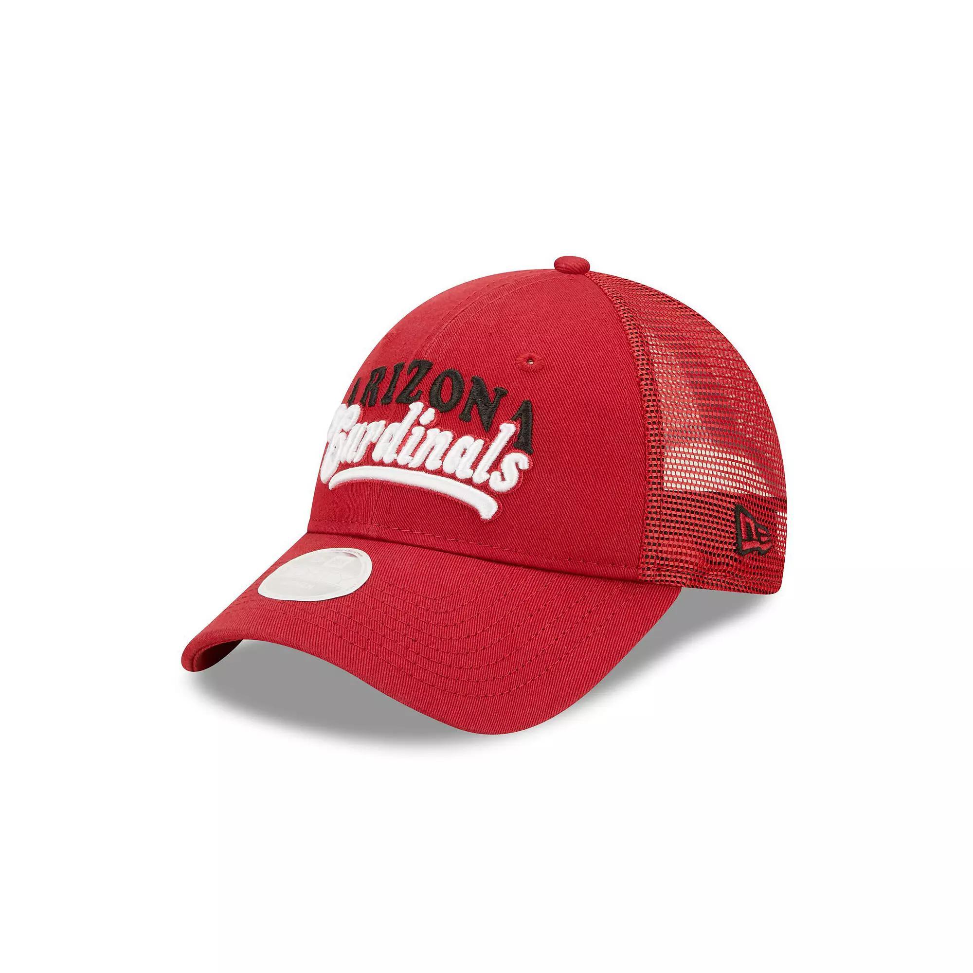 Womens New Era Cardinal Arizona Cardinals Team Trucker 9FORTY Snapback Hat Product Image
