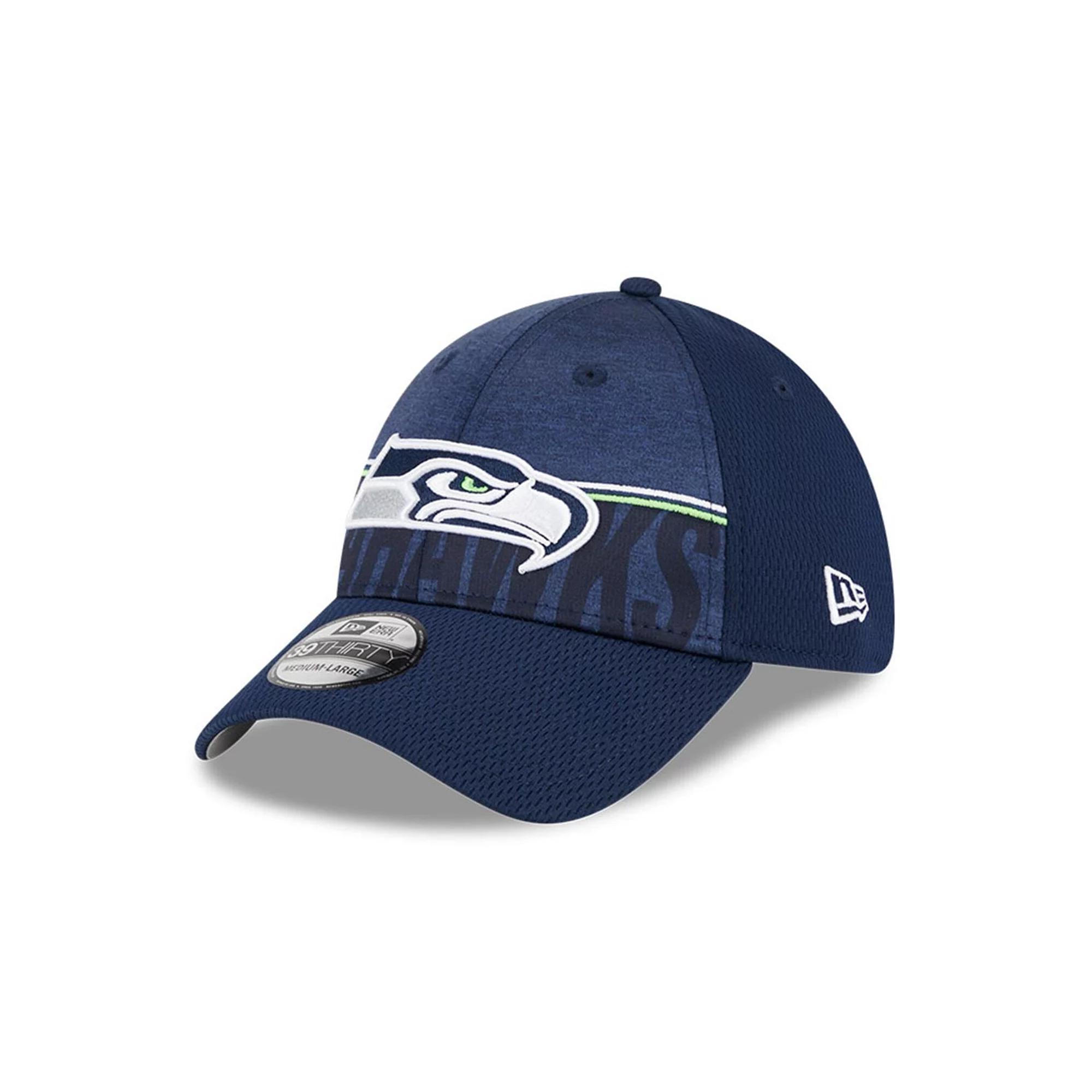 Men's New Era Navy Seattle Seahawks 2023 NFL Training Camp 39THIRTY Flex Fit Hat, Size: Large/XL, Blue Product Image