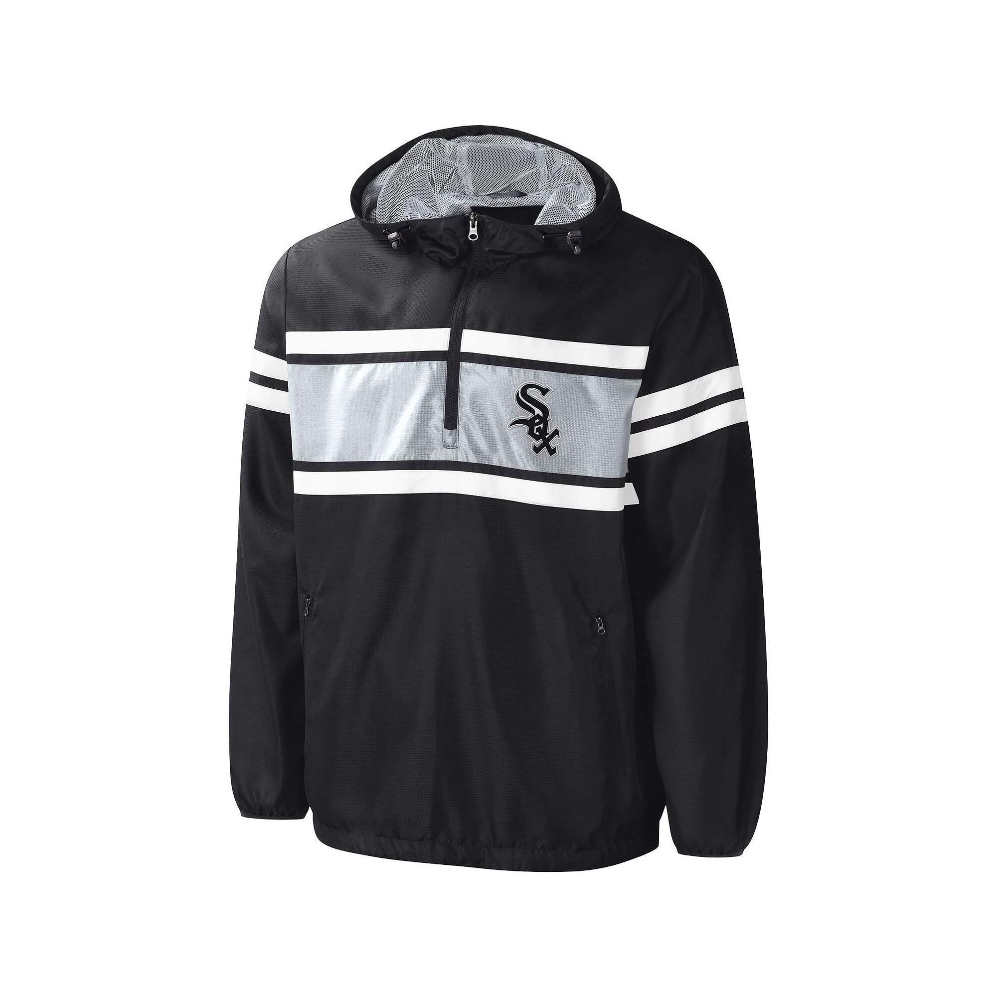 Mens G-III Sports by Carl Banks Chicago White Sox Game Score Quarter-Zip Windbreaker Product Image