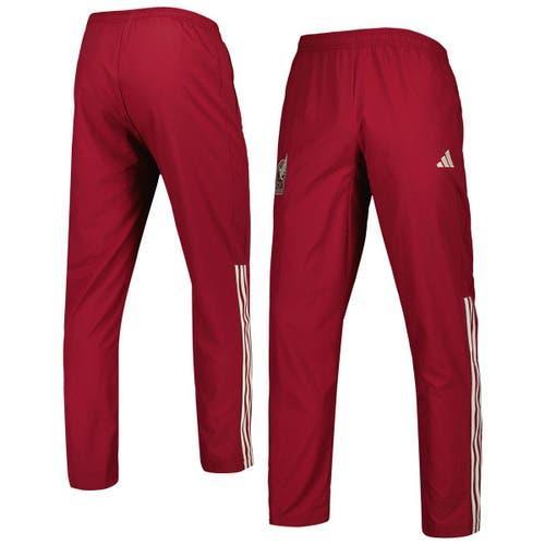 Mens adidas Burgundy Mexico National Team Aeroready Pre-Match Pants Product Image