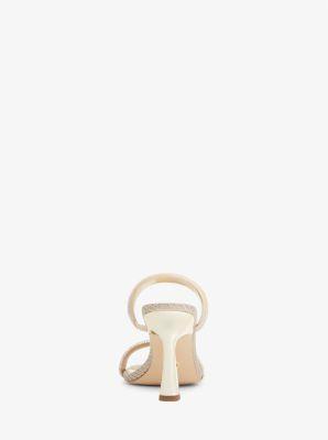 Clara Embellished Metallic Glitter Chain-Mesh Sandal Product Image