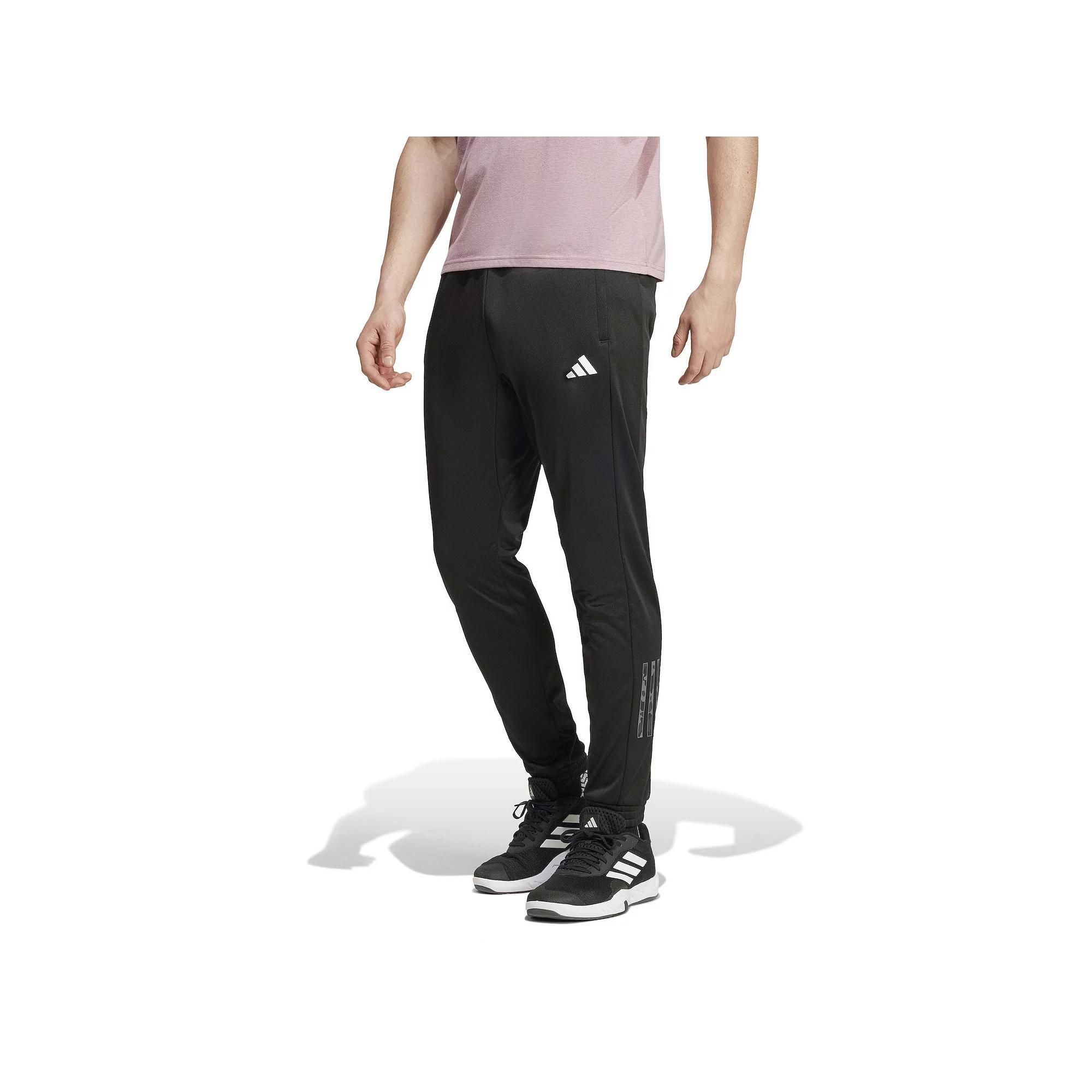 Men's adidas Essentials Camo Training Pants, Size: Medium, Black Product Image