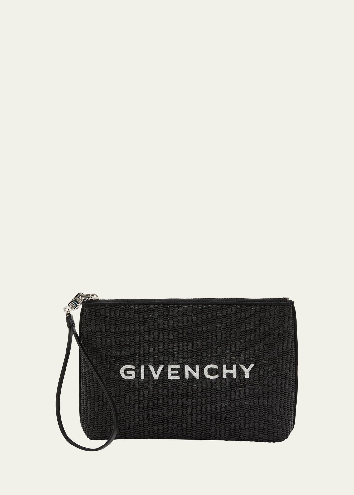Womens Givenchy Travel Pouch in Raffia Size 0 Product Image