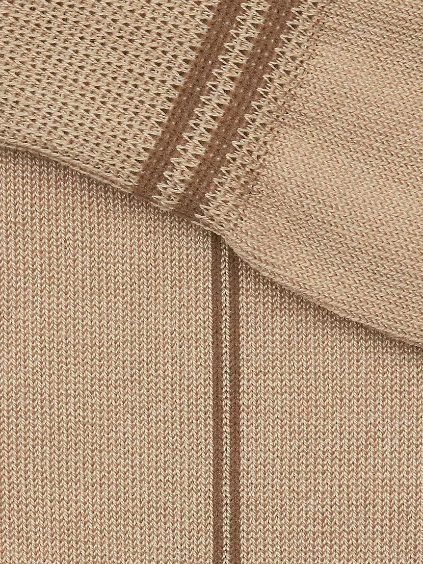 Mid-Calf Mercerized Cotton Blend Socks Product Image