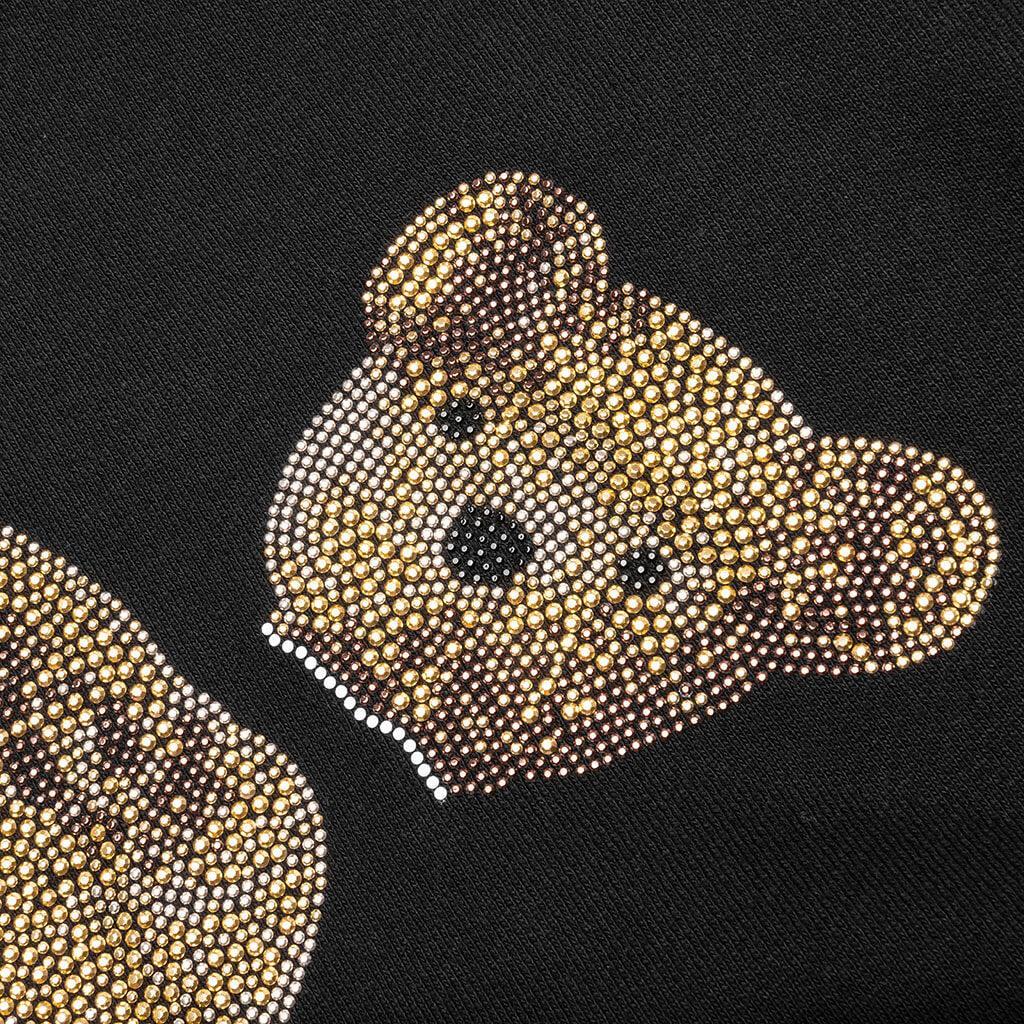 PA Sequins Bear Hoodie - Black/Gold Male Product Image