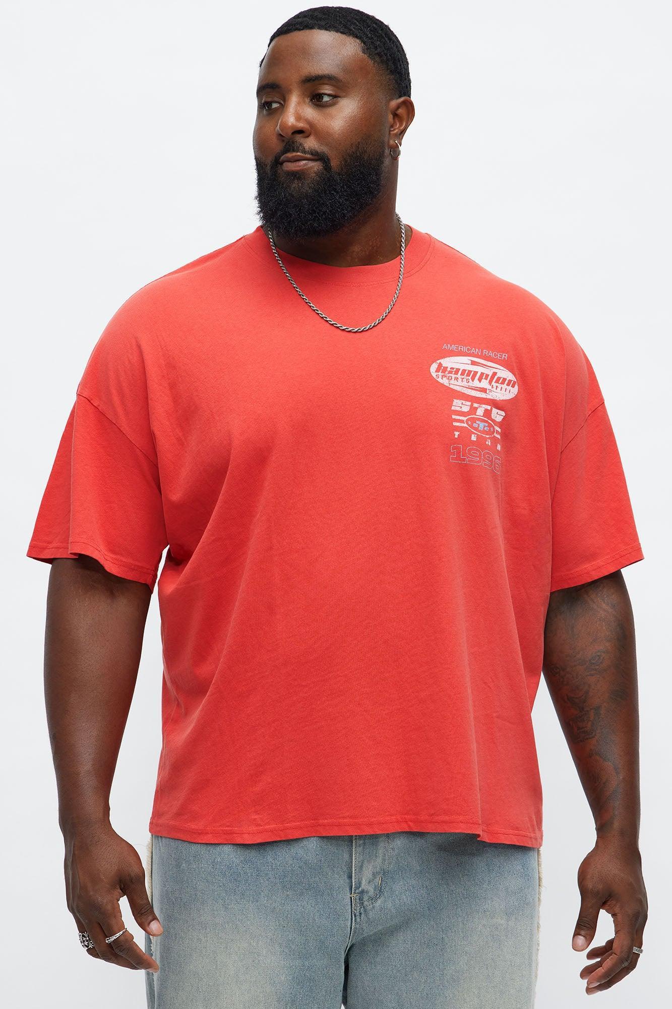 Hampton Sports Oversized Short Sleeve Tee - Red Product Image