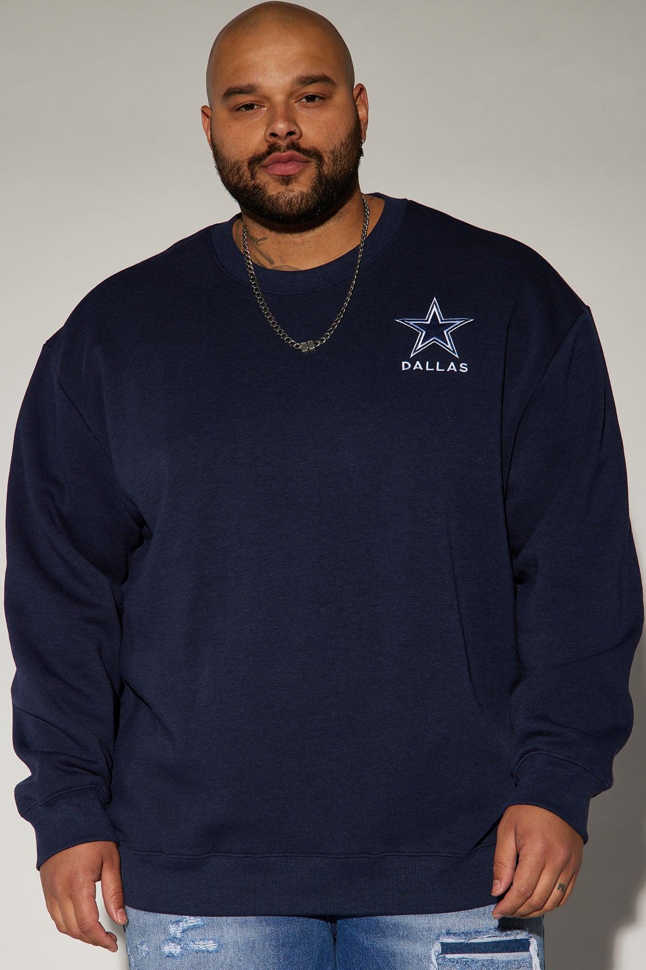 Cowboys Higher Education Fleece Crew Neck Sweater - Navy/combo Product Image