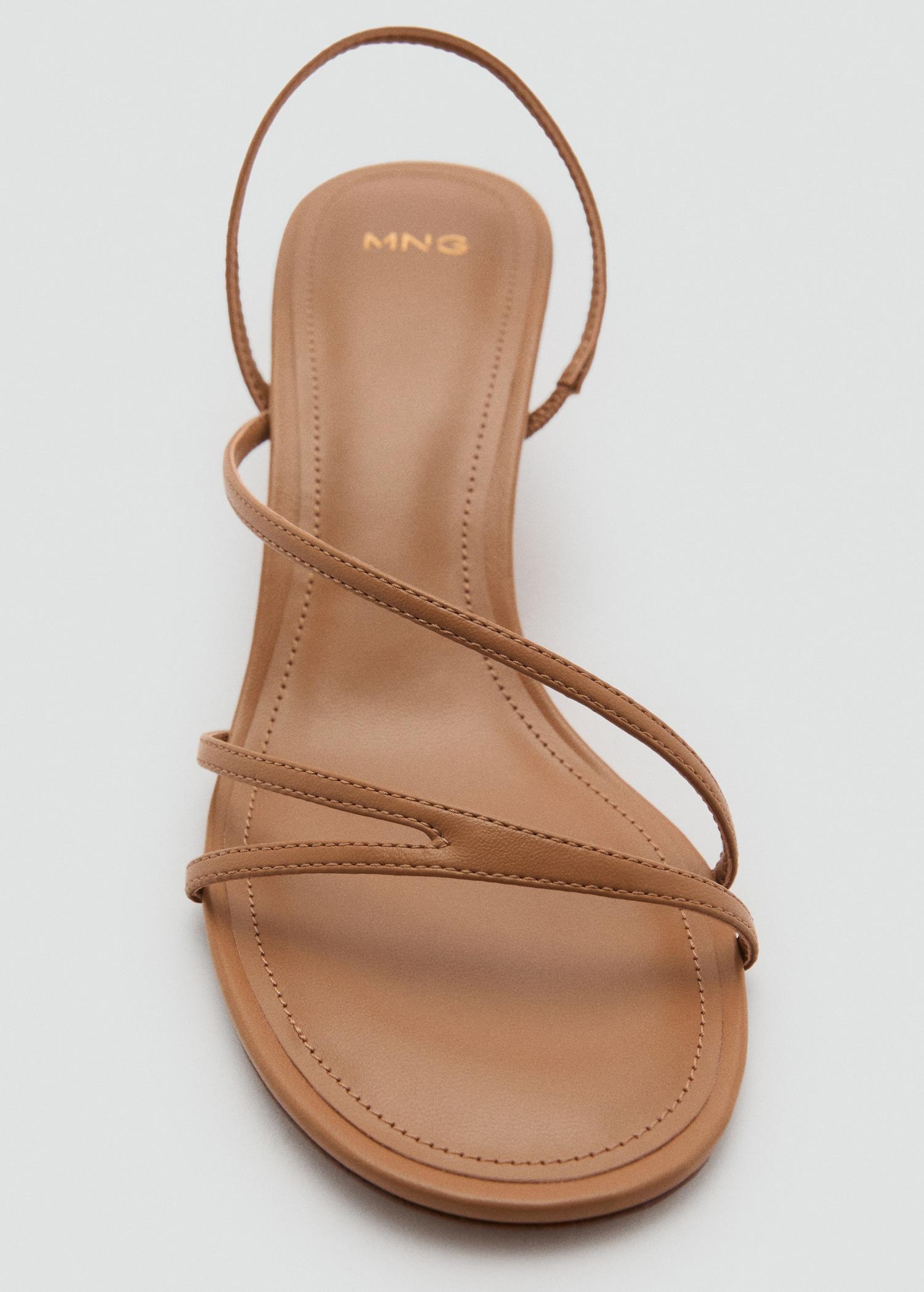 Strappy heeled sandals - Women | MANGO USA Product Image
