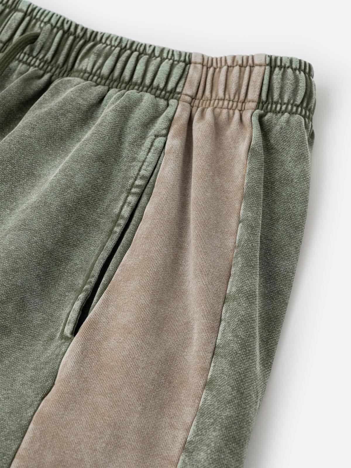Aelfric Eden Color Blocking Washed Shorts Product Image