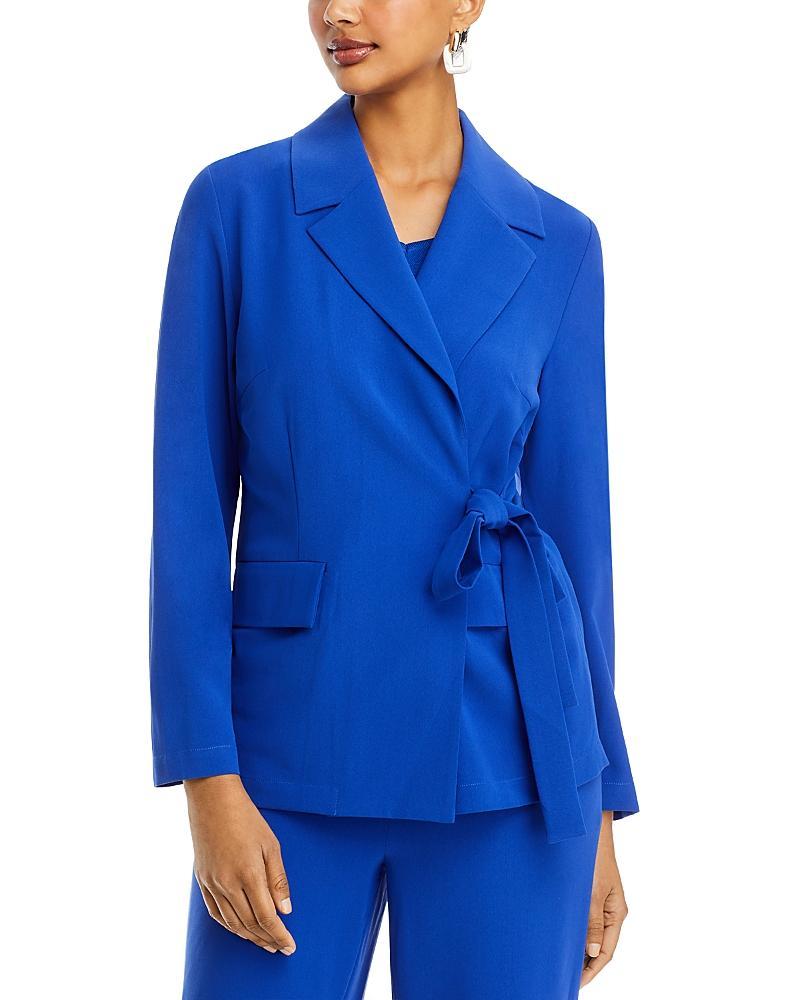 Womens Side-Tie Crepe De Chine Jacket Product Image
