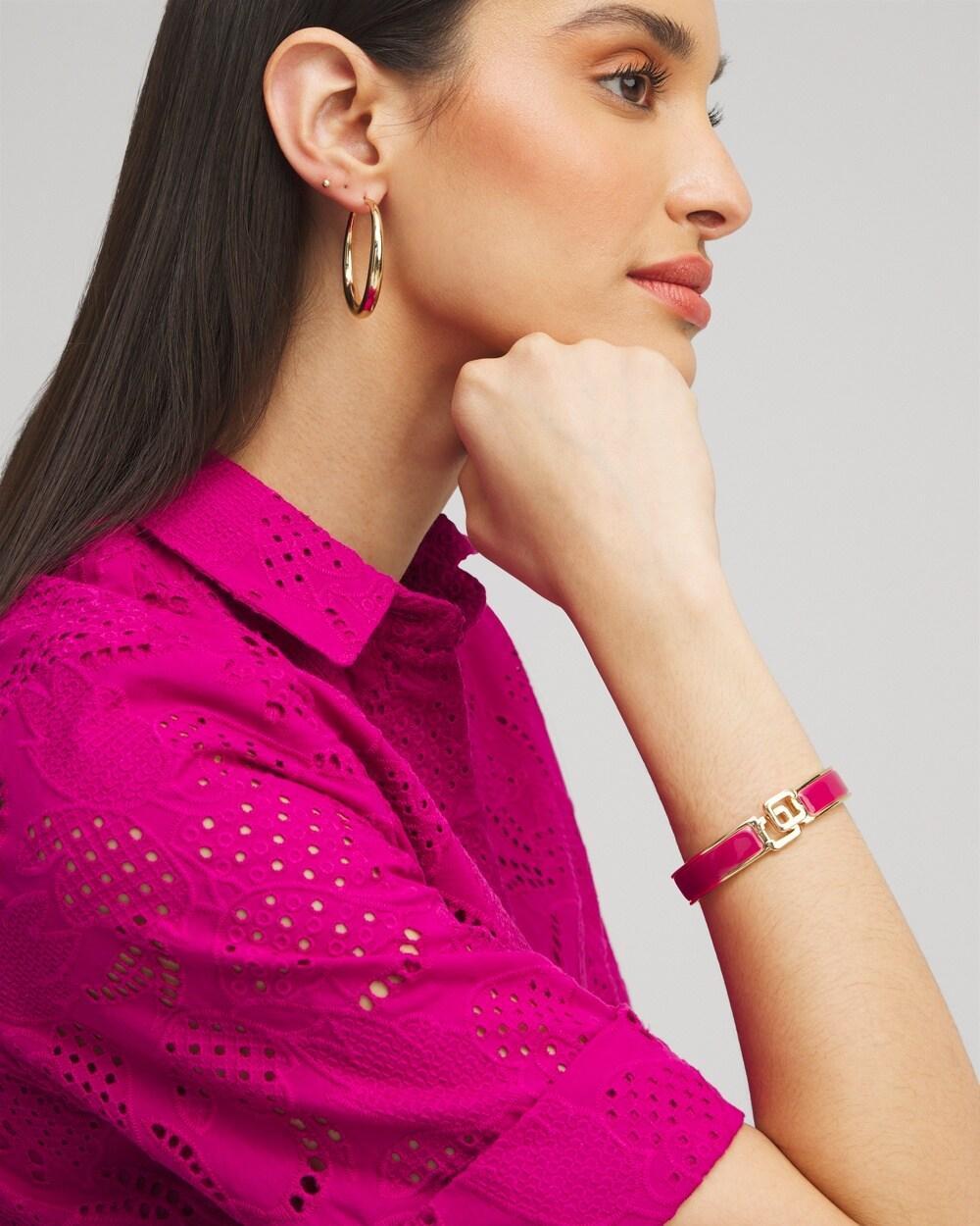 Chico's Click Lip Shell Bangle Product Image