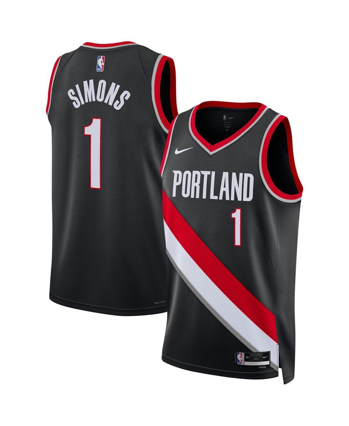 Unisex Nike Anfernee Simons Black Portland Trail Blazers Swingman Jersey - Association Edition, Adult Unisex, Size: Medium Product Image