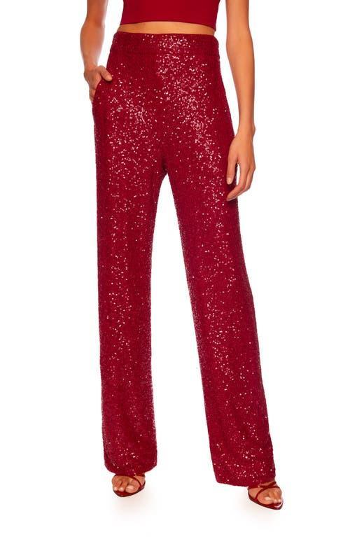 Womens Sequined Wide-Leg Pants Product Image
