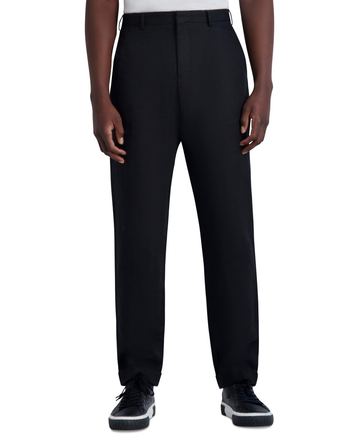 Mens Linen-Blend Trousers Product Image