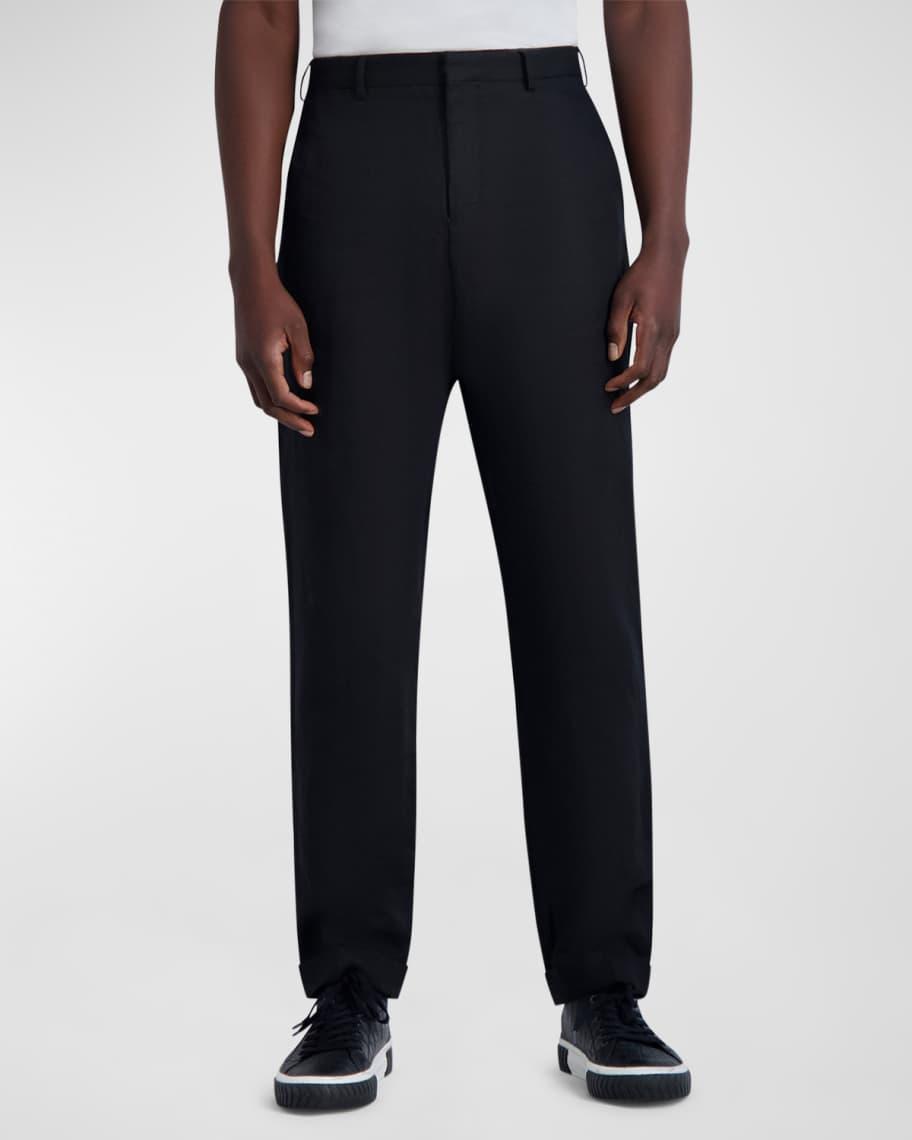 Mens Linen-Blend Trousers Product Image