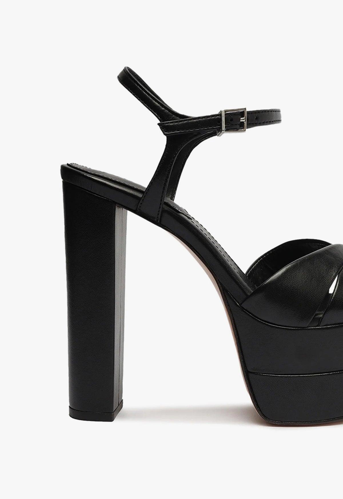 Schutz Womens Keefa Ankle Strap Platform High Heel Sandals Product Image