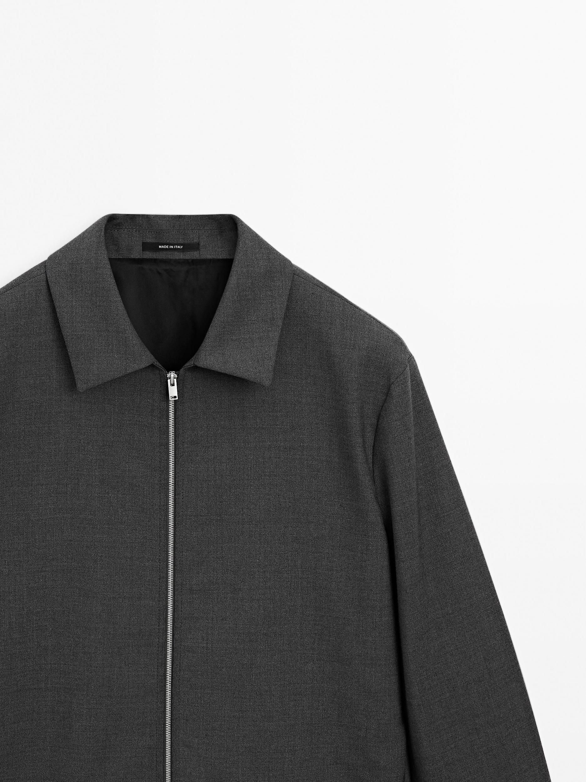 Total look wool blend jacket Product Image